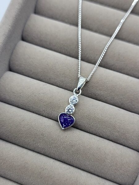 CherishKeepsakes CZHeartDropPendant